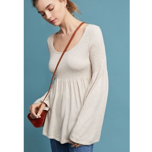 Anthro Knitted & Knotted Esme Bell Sleeve Sweater - Picture 10 of 10